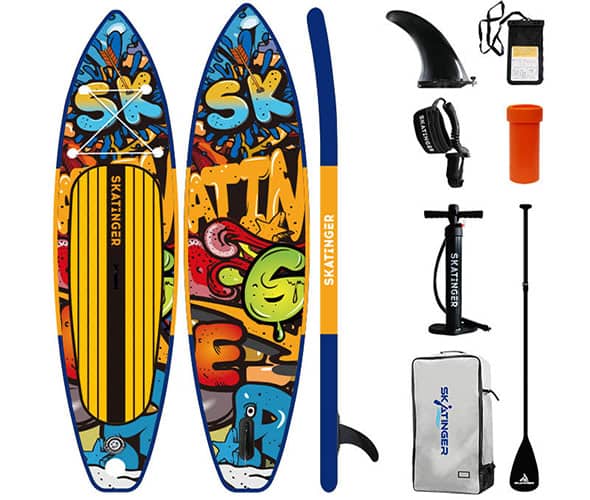 Skatinger Grafitti Yellow Paddleboard